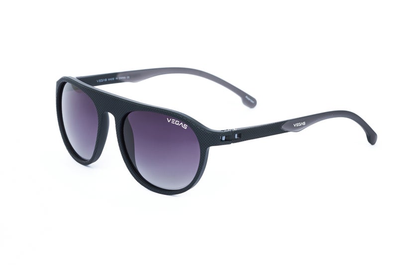 VEGAS Full Rim Aviator Men Grey  Sunglasses V3010 C2 - Image 2